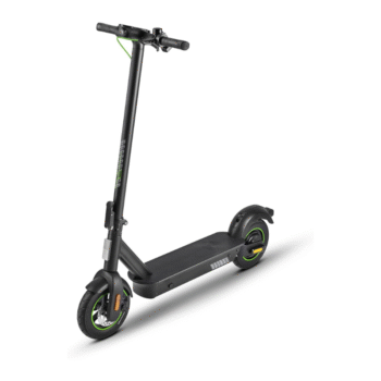 AES025 - Patinete eléctrico para Adultos, Velocidad máxima de 25 km/h, patín Plegable con Freno eléctrico, Motor 36 V/500 W, Peso máximo de 120 kg, Color Negro y Verde
