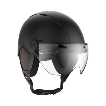 Casco de Estilo Urbano para Bicicleta y Patinete eléctrico - Visera Transparente y Almohadillas extraíbles - Comodidad óptima para Hombre y Mujer